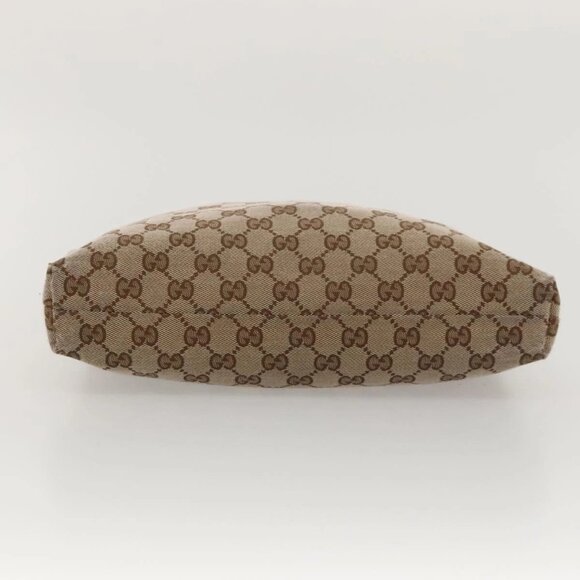 GUCCI GG Canvas Shoulder Bag Beige Gold - Picture 5 of 16
